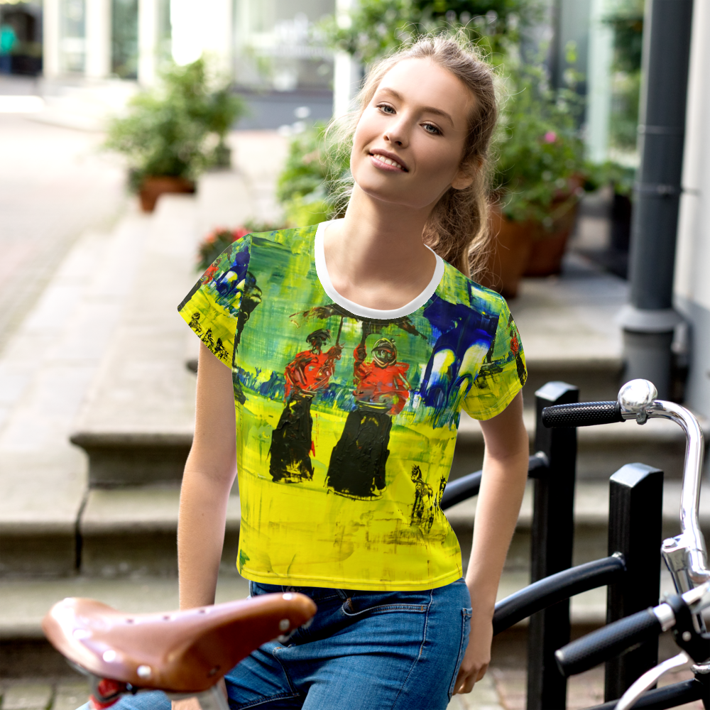 Ted Stourton Art All-Over Print Crop Tee