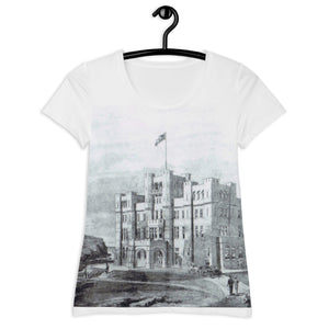 Camelot Castle Vintage Women's Athletic T-shirt