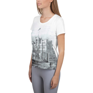 Camelot Castle Vintage Women's Athletic T-shirt