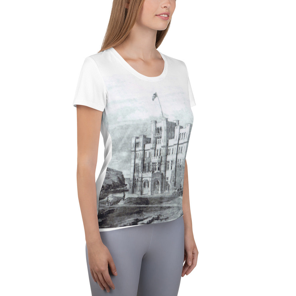 Camelot Castle Vintage Women's Athletic T-shirt